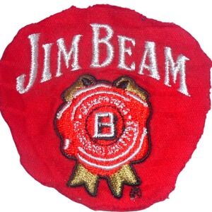 Jim Beam Embroidered Patch Unisex OS Red Good Vintage Bourbon Whiskey‎ Logo Seal